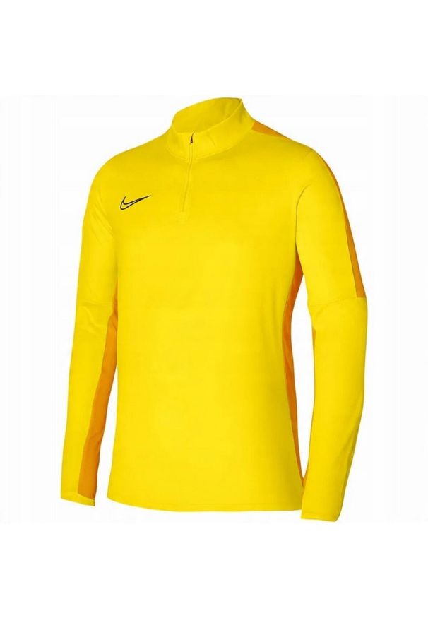 Nike - Męska Bluza Rozpinana Academy 23 Quarter Zip. Kolor: żółty