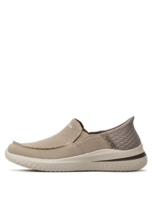 skechers - Skechers Półbuty Cabrino 210604/TPE Beżowy. Kolor: beżowy. Materiał: materiał