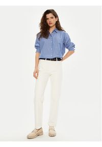 TOMMY HILFIGER - Tommy Hilfiger Koszula WW0WW45612 Niebieski Relaxed Fit. Kolor: niebieski. Materiał: bawełna #5