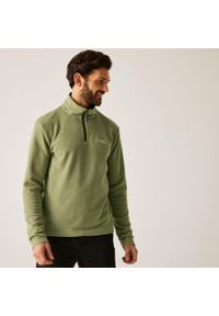 Regatta - Thompson Męski lekki polar turystyczny z zamkiem błyskawicznym do połowy. Kolor: zielony. Materiał: polar. Sport: turystyka piesza #1