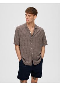 Selected Homme Koszula 16088360 Brązowy Relaxed Fit. Kolor: brązowy