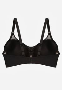 Renee - Czarno-Beżowy Koronkowy Biustonosz Ozdobiony Przezroczystą Wstawką Acalinai. Kolor: czarny. Materiał: koronka. Rodzaj stanika: przezroczysty. Wzór: aplikacja #5