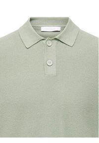 Only & Sons Polo Tony 22033571 Zielony Regular Fit. Typ kołnierza: polo. Kolor: zielony. Materiał: bawełna #5