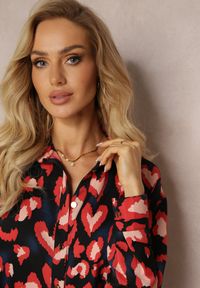 Renee - Czarna Koszula w Cętki Phoima. Typ kołnierza: kołnierzyk klasyczny. Kolor: czarny. Materiał: tkanina. Styl: klasyczny #3