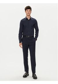 Calvin Klein Koszula K10K113182 Granatowy Slim Fit. Kolor: niebieski. Materiał: syntetyk, bawełna #2