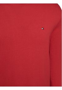 TOMMY HILFIGER - Tommy Hilfiger Sweter Essential Ssnl MW0MW39999 Czerwony Regular Fit. Kolor: czerwony. Materiał: bawełna #2