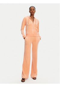 Juicy Couture Bluza Robertson JCAP176 Pomarańczowy Slim Fit. Kolor: pomarańczowy. Materiał: syntetyk #3