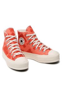 Converse Trampki Chuck Taylor All Star Lift Festival Broderie A02233C Czerwony. Kolor: czerwony. Materiał: materiał