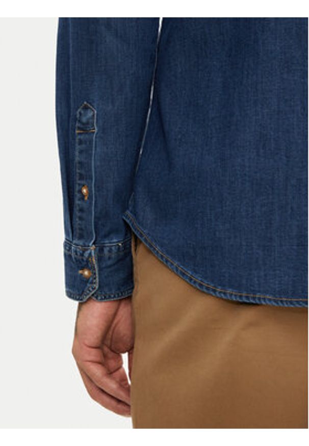 Levi's® Koszula jeansowa Battery Housemark 86625-0052 Niebieski Slim Fit. Kolor: niebieski. Materiał: bawełna, syntetyk
