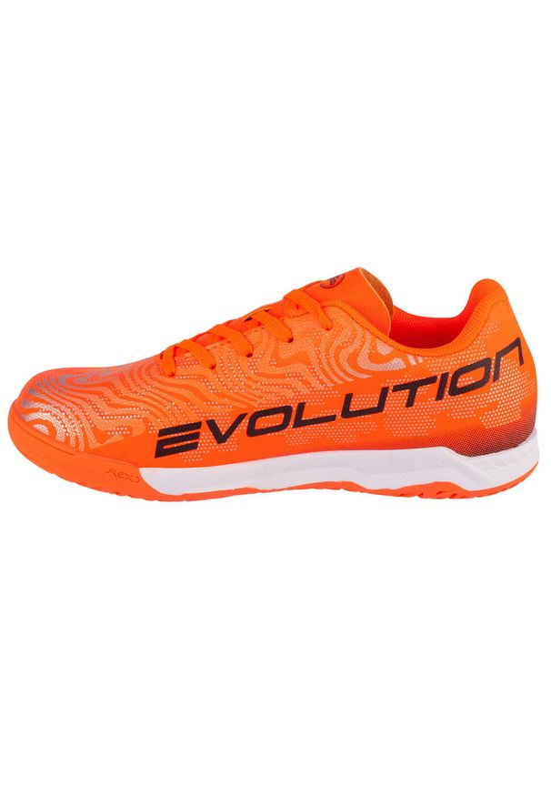 Buty treningowe dla dzieci Joma Evolution 2408 In. Zapięcie: sznurówki. Kolor: pomarańczowy. Materiał: materiał. Szerokość cholewki: normalna. Sport: piłka nożna