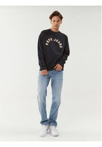 Pepe Jeans Bluza Westend Sweat PM582524 Granatowy Regular Fit. Kolor: niebieski. Materiał: bawełna #5