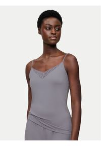 Triumph Koszulka piżamowa Aura Spotlight 10221405 Szary Regular Fit. Kolor: szary