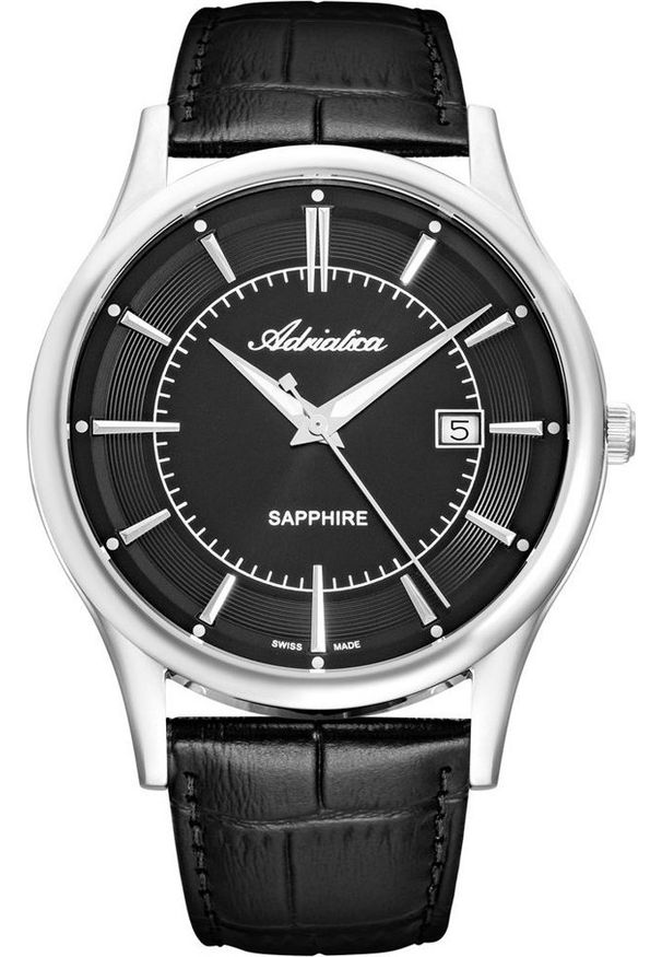 Zegarek Adriatica Zegarek męski Adriatica A1296.5214Q czarny. Kolor: czarny
