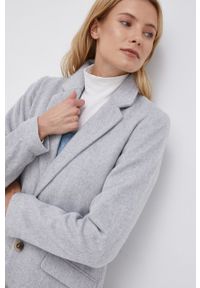 Vila - Płaszcz. Okazja: na co dzień. Kolor: szary. Styl: casual, klasyczny #2