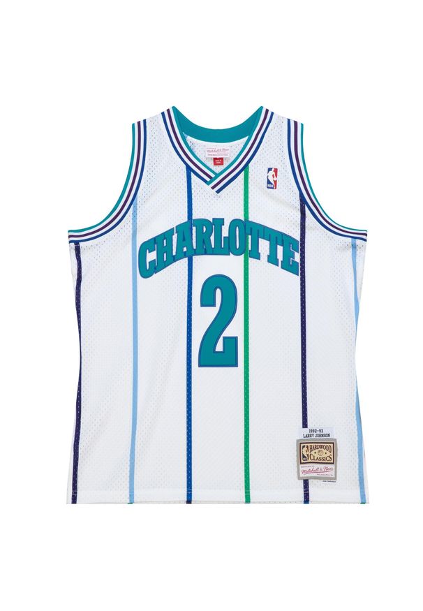 Mitchell & Ness - Koszulka Nba Charlotte Hornets Larry Johnson. Kolor: biały. Sport: koszykówka
