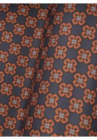 Pako Lorente - PAKO LORENTE - Ciemnoszara poszetka męska ze wzorem. Kolor: szary. Materiał: poliester #3