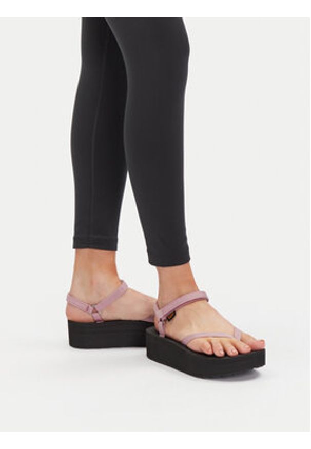 Teva Sandały Flatform Slim 1164630 Różowy. Kolor: różowy. Materiał: materiał