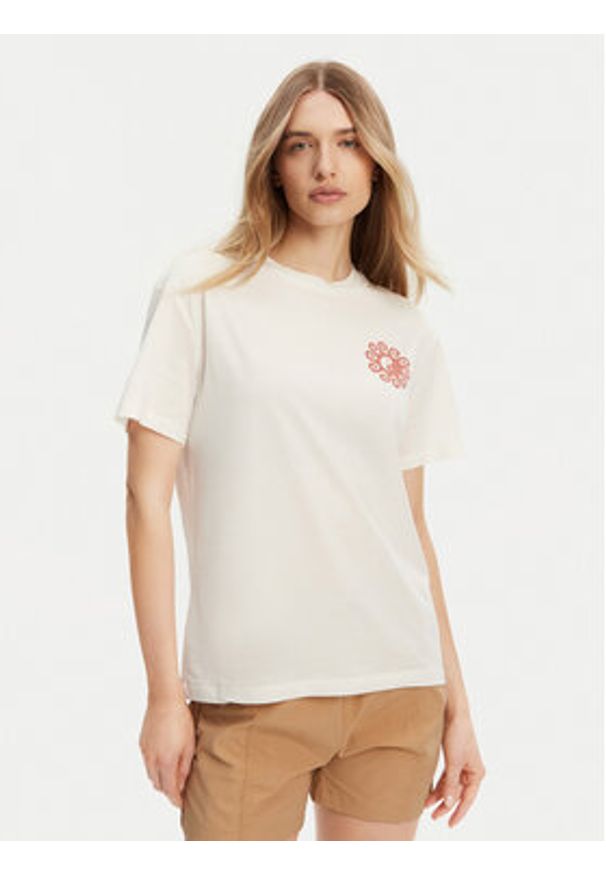 Billabong T-Shirt EBJZT00432-SCS Biały Regular Fit. Kolor: biały. Materiał: bawełna