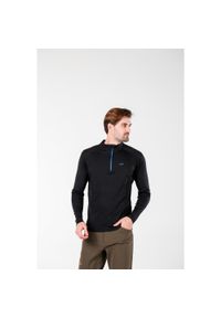 WOOLONA - Bluza turystyczna męska Woolona Astro 100% Merino. Kolor: czarny