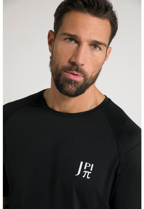 JAY-PI - Męska Koszulka funkcyjna FLEXNAMIC® fitness rękaw 1/2 QuickDry. Kolekcja: plus size. Kolor: czarny. Materiał: poliester, materiał, elastan. Sport: fitness