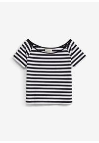 bonprix - T-shrit z elastycznej mieszanki bawełny. Kolor: czarny. Materiał: bawełna