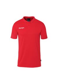 KEMPA - Koszulka polo dla dzieci Kempa Poly. Typ kołnierza: polo. Kolor: czerwony. Sport: piłka nożna #1
