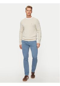 BOSS - Boss Chinosy 50510933 Niebieski Slim Fit. Kolor: niebieski. Materiał: bawełna #5