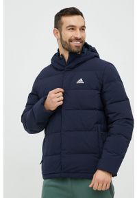 Adidas - adidas kurtka puchowa męska kolor granatowy zimowa. Kolor: niebieski. Materiał: puch. Sezon: zima #2