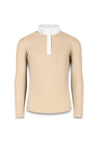 KENTUCKY HORSEWEAR - Dziewczęca koszulka polo z długim rękawem do jazdy konnej Kentucky Tokyo. Typ kołnierza: polo. Kolor: brązowy. Długość rękawa: długi rękaw. Długość: długie. Styl: młodzieżowy #1