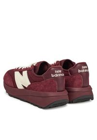 New Balance Sneakersy U370PA Bordowy. Kolor: czerwony. Materiał: zamsz, skóra