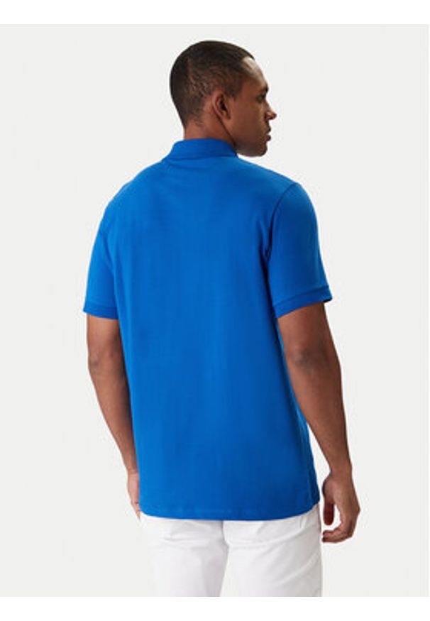 Karl Lagerfeld - KARL LAGERFELD Polo 745780 561235 Niebieski Regular Fit. Typ kołnierza: polo. Kolor: niebieski. Materiał: bawełna