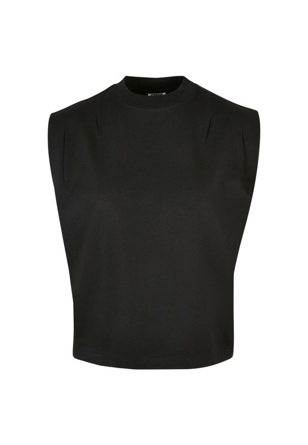 Damski tank top Urban Classics Organic Heavy Pleated Shoulder GT. Kolor: czarny. Sezon: lato