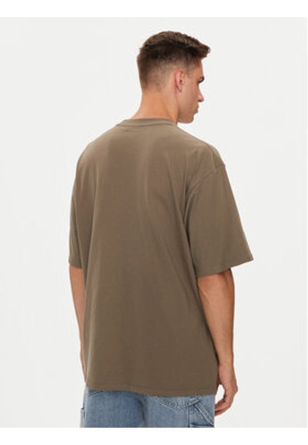 Vans T-Shirt Original VN000G51 Brązowy Regular Fit. Kolor: brązowy. Materiał: bawełna