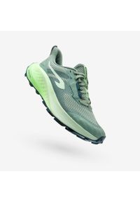 KIPRUN - Buty do biegania w terenie dla dzieci Kiprun K500 Grip. Kolor: zielony, wielokolorowy, niebieski. Sport: bieganie