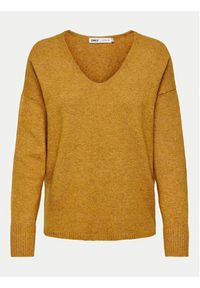 only - ONLY Sweter Rica 15224360 Pomarańczowy Regular Fit. Kolor: pomarańczowy. Materiał: syntetyk #7