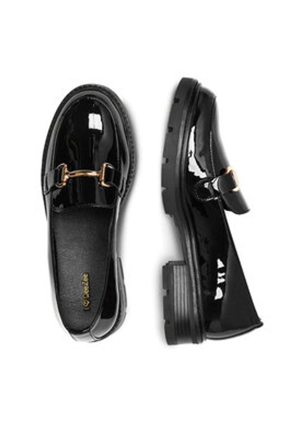 DeeZee Loafersy FLORENCE HY60116-3 Czarny. Kolor: czarny. Materiał: syntetyk, materiał