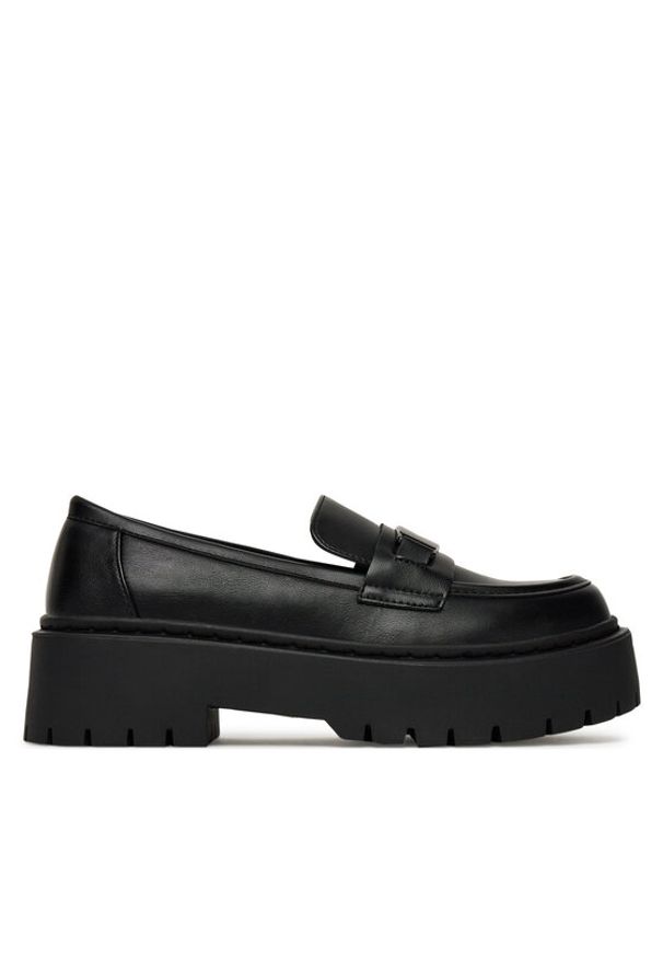 DeeZee Loafersy 13123D-3 Czarny. Kolor: czarny. Materiał: skóra