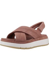 Clarks - Sandały CLARKS TUSCAN CROSS Rose. Kolor: różowy. Materiał: tkanina, skóra. Sezon: lato