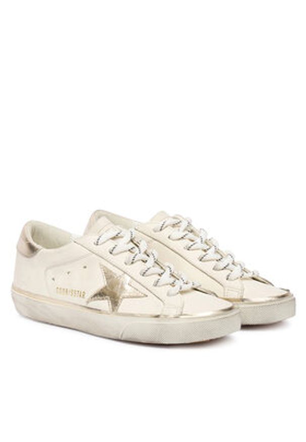 GOLDEN GOOSE - Golden Goose Sneakersy Super-Star Classic With List GWF00101.F007558.10698 Écru. Materiał: skóra