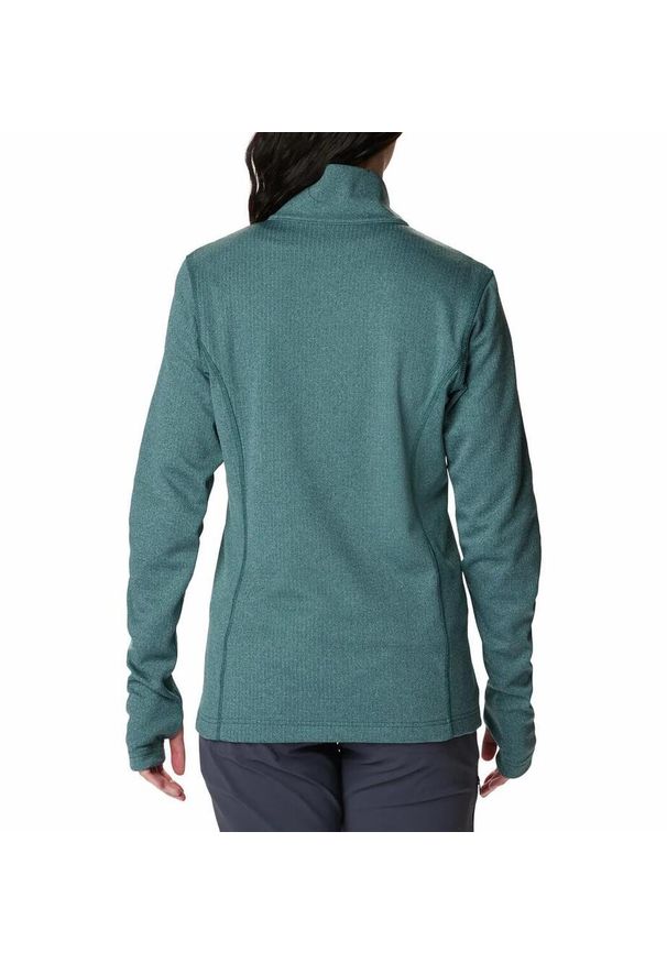 columbia - Bluza Turystyczna Rozpinana Damska Columbia Park View Grid Fleece Full Zip. Kolor: zielony
