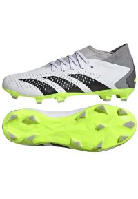 Adidas - Buty adidas Predator Accuracy.3 Fg M GZ0024 białe białe. Kolor: biały. Materiał: materiał. Szerokość cholewki: normalna #1