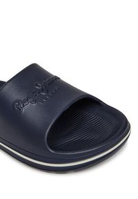Pepe Jeans Klapki Beach Slide M PMS70159 Granatowy. Kolor: niebieski