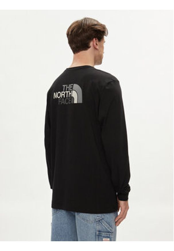 The North Face Longsleeve Easy NF0A87N8 Czarny Regular Fit. Kolor: czarny. Materiał: bawełna. Długość rękawa: długi rękaw