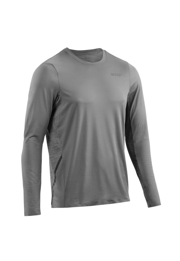 Koszulka sportowa z długim rękawem CEP męska. Kolor: szary. Długość rękawa: długi rękaw. Długość: długie. Sport: bieganie, fitness