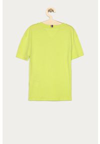 TOMMY HILFIGER - Tommy Hilfiger - T-shirt dziecięcy 128-176 cm. Okazja: na co dzień. Kolor: żółty, zielony, wielokolorowy. Materiał: bawełna, dzianina. Wzór: nadruk. Styl: casual #3