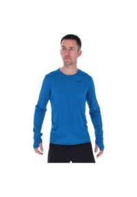 BOXRAW - Bluza do biegania męska Inov-8 Performance Long Sleeve. Kolor: niebieski. Długość rękawa: długi rękaw #1