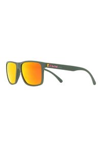 RED BULL SPECT EYEWEAR - Okulary przeciwsłoneczne Red Bull Spect Edge - olive green/brown/red. Kolor: zielony