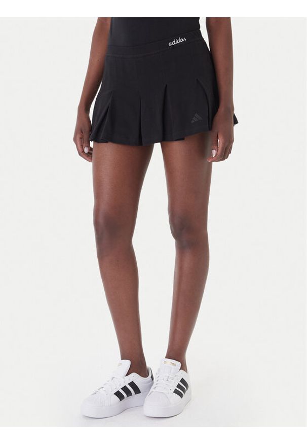 Adidas - adidas Spódnica plisowana Seasonal Essentials Colorpop KC3940 Czarny Loose Fit. Kolor: czarny. Materiał: bawełna