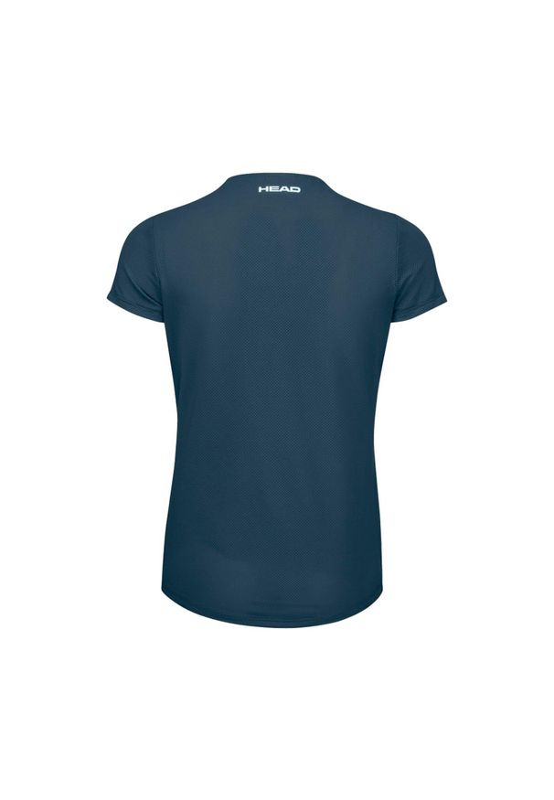 Head - T-shirt damski TIE-BREAK. Kolor: niebieski. Długość rękawa: krótki rękaw. Długość: krótkie