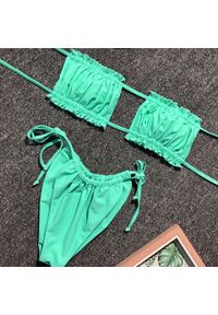 Intica - Bikini bandeau z regulowanymi ramiączkami na lato Jozien. Kolor: czarny. Materiał: materiał #5